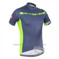 2016 Cycling Jersey Castelli Gray and Green Short Sleeve and Bib Short