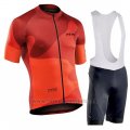 2019 Cycling Jersey Northwave Orange Short Sleeve and Bib Short