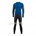 2021 Cycling Jersey Nalini Blue Long Sleeve and Bib Short