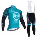 2021 Cycling Jersey Vital Concept-BB Hotels Light Blue Long Sleeve and Bib Short