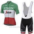 2017 Cycling Jersey Trek Segafredo Champion Italy Short Sleeve and Bib Short