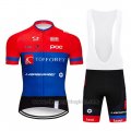 2019 Cycling Jersey Topforex Lapierre Red Blue Short Sleeve and Overalls