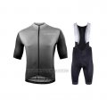 2021 Cycling Jersey Nalini Gray Short Sleeve and Bib Short