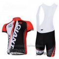 2011 Cycling Jersey Giant Red and Black Short Sleeve and Bib Short