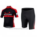 2015 Cycling Jersey Bobteam Black Short Sleeve and Bib Short