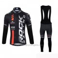 2019 Cycling Jersey Rock Racing SIDI Black Long Sleeve and Bib Tight