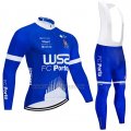 2021 Cycling Jersey W52-FC Porto Blue Long Sleeve and Bib Short