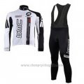 2010 Cycling Jersey BMC White Long Sleeve and Bib Tight