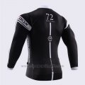 2014 Cycling Jersey Fox Cyclingbox Black and White Long Sleeve and Bib Tight