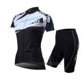 2014 Cycling Jersey Women Nalini White and Black Short Sleeve and Bib Short