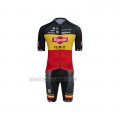 2021 Cycling Jersey Alpecin Fenix Champion Belgium Short Sleeve and Bib Short