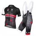 2015 Cycling Jersey Achieve Black Short Sleeve and Bib Short