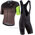 2017 Cycling Jersey Nalini Velodromo Marron Short Sleeve and Bib Short