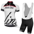 2017 Cycling Jersey Women Nalini Classic White Short Sleeve and Bib Short