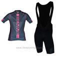 2017 Cycling Jersey Women Biemme Poison Black Short Sleeve and Bib Short