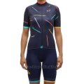 2017 Cycling Jersey Women Maap X Ella Black Short Sleeve and Bib Short