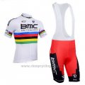 2013 Cycling Jersey UCI World Champion BMC Short Sleeve and Bib Short