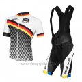 2015 Cycling Jersey Bulls White and Black Short Sleeve and Bib Short