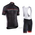 2017 Cycling Jersey Northwave Black Short Sleeve and Bib Short