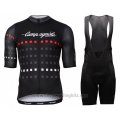 2018 Cycling Jersey Campagnolo Black Short Sleeve and Bib Short