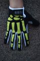 Skull Full Finger Gloves Cycling Black and Yellow