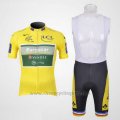 2011 Cycling Jersey Europcar Lider Yellow Short Sleeve and Bib Short