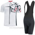 2017 Cycling Jersey Gore Bike Wear Power Adrenaline White Short Sleeve and Bib Short