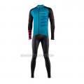 2021 Cycling Jersey Nalini Blue Long Sleeve and Bib Short