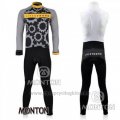 2010 Cycling Jersey Livestrong Gray Long Sleeve and Bib Tight