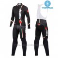 2016 Cycling Jersey Women Castelli Deep Black Long Sleeve and Bib Tight