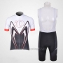 2011 Cycling Jersey Pearl Izumi Fuchsia and White Short Sleeve and Bib Short