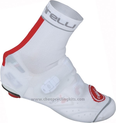 2014 Castelli Shoes Cover Cycling White and Red