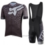 2017 Cycling Jersey Fox Ascent Comp Gray Short Sleeve and Bib Short