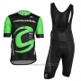 2018 Cycling Jersey Cannondale Factory Rancing Green and Black Short Sleeve and Bib Short