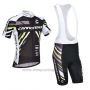 2013 Cycling Jersey Cannondale Black Short Sleeve and Bib Short