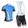 2014 Cycling Jersey Castelli Blue and Black Short Sleeve and Bib Short