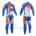 2015 Cycling Jersey Tinkoff Saxo Bank Champion Slovakia Long Sleeve and Bib Tight