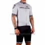 2016 Cycling Jersey Rock Racing Silver Short Sleeve and Bib Short