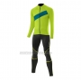 2021 Cycling Jersey Loffler Green Long Sleeve and Bib Short