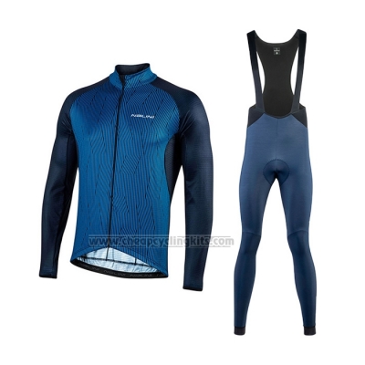 2021 Cycling Jersey Nalini Blue Long Sleeve and Bib Short