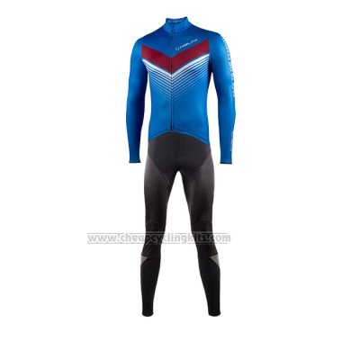 2021 Cycling Jersey Nalini Blue Long Sleeve and Bib Short