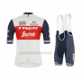 2021 Cycling Jersey Trek Segafredo White Deep Blue Short Sleeve and Bib Short