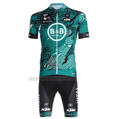 2021 Cycling Jersey Vital Concept-BB Hotels Green Short Sleeve and Bib Short(1)