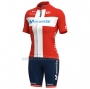 2021 Cycling Jersey Women Movistar Champion Denmark Short Sleeve and Bib Short