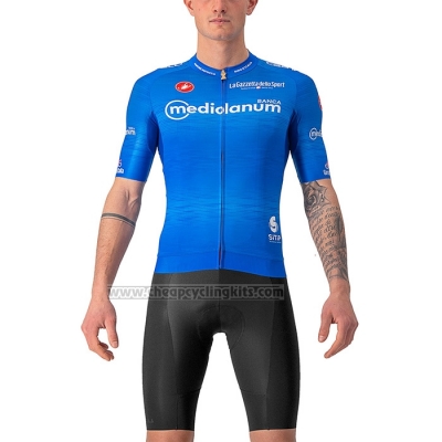 2022 Cycling Jersey Giro d'Italia Blue Short Sleeve and Bib Short