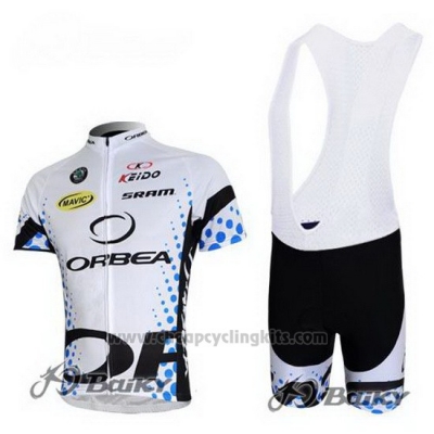 2013 Cycling Jersey Orbea Black and White Short Sleeve and Bib Short