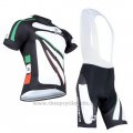 2014 Cycling Jersey Giordana Black and White Short Sleeve and Bib Short