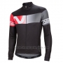 2016 Cycling Jersey Nalini Red and Black Long Sleeve and Bib Tight