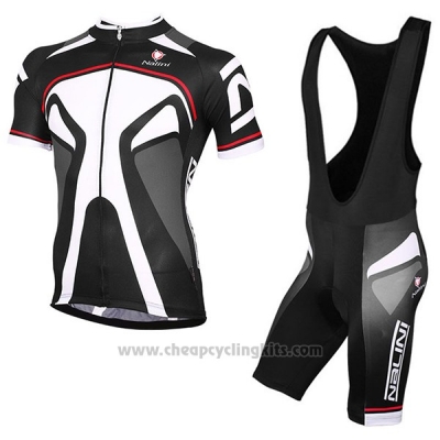 2017 Cycling Jersey Nalini Salorno Black Short Sleeve and Bib Short