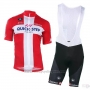 2018 2019 Cycling Jersey Quick Step Floors Champion Denmark Short Sleeve and Bib Short